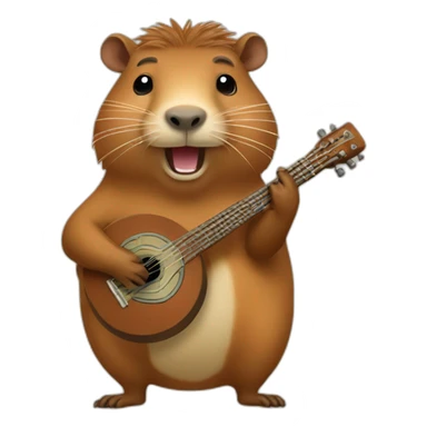 capybara-playing-a-banjo sticker