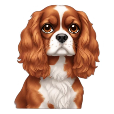 Cavalier king charle Ruby sticker