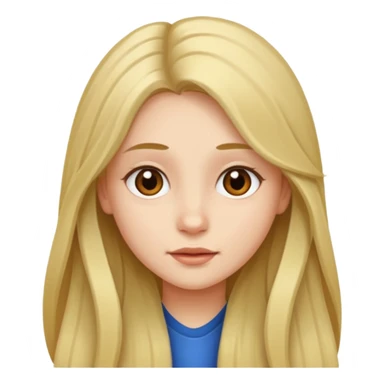 Make it a girl wil long hair like this and look like this  sticker