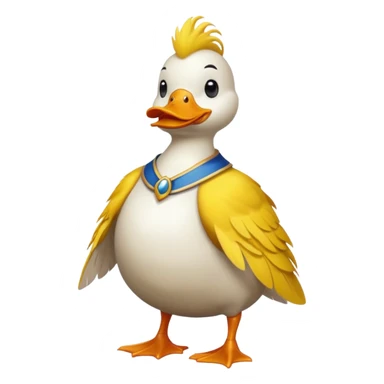 duck King, standing sticker
