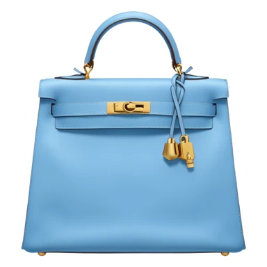hermes kelly sky blue color bag  sticker