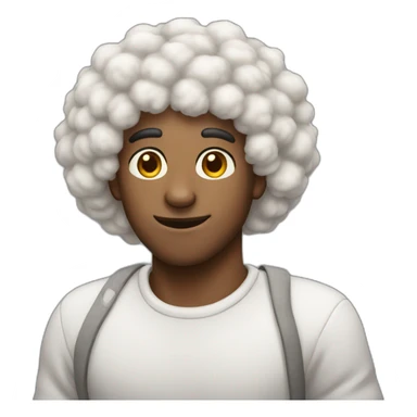 a guy looks like a sheep sticker