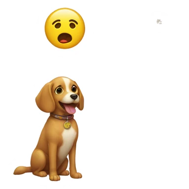 a cute dog,and a vending machine sticker