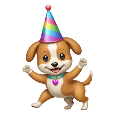 dog dancing  sticker