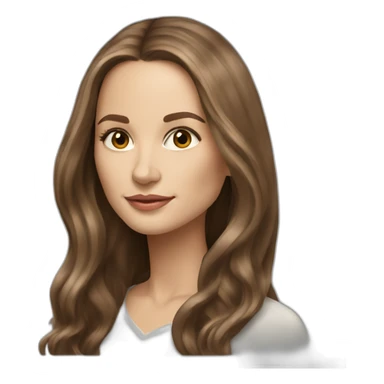 nathalie portman with long haire sticker