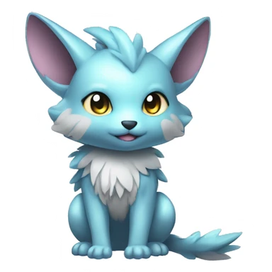 Cute cool shiny colorful animal hybrid Fakemon full body sticker