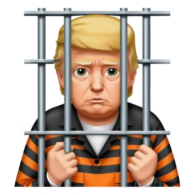 Trump in jail sticker