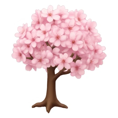 Light pink cherry blossom tree sticker