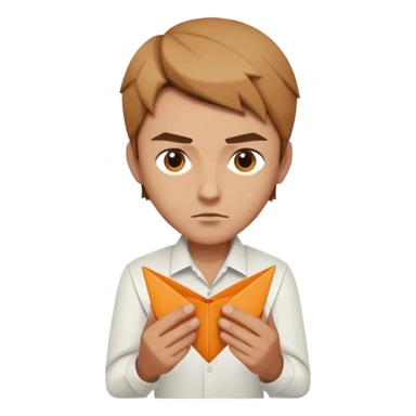 the man who does origami sticker