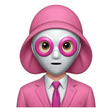 quid Game Guard — Circle mask (pink suit) sticker