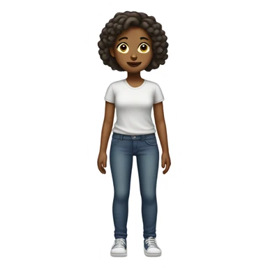 Girl with weak wobbly legs sticker