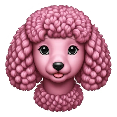 Poodle Rosa sticker