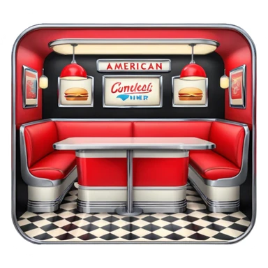 route 66 american diner sticker