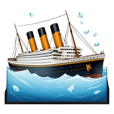 titanic panic sticker
