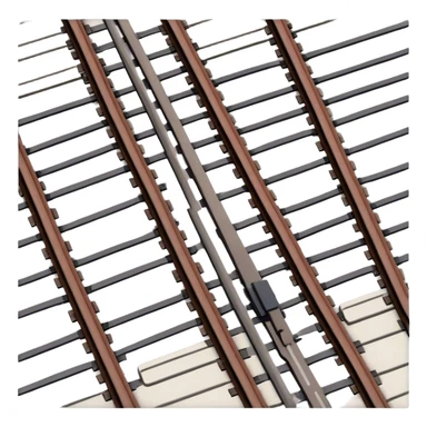 Train Tracks top view  sticker