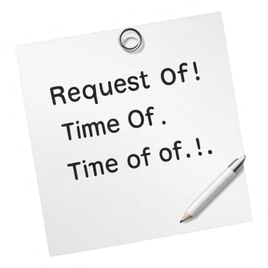 Request time off sticker