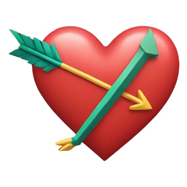 heart with an arrow  sticker
