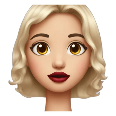 baby face with lipstick and makeup sticker