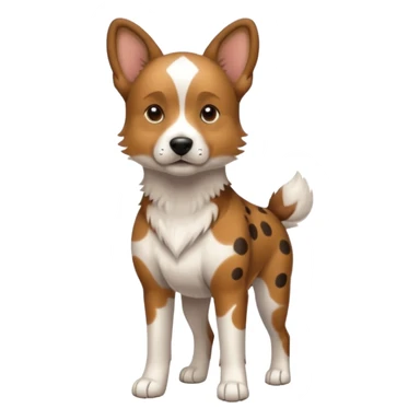 spotted dog full body sticker