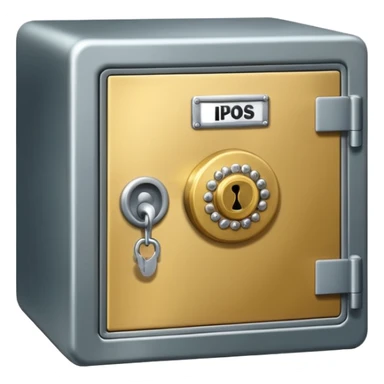 safe deposit box in a bank sticker