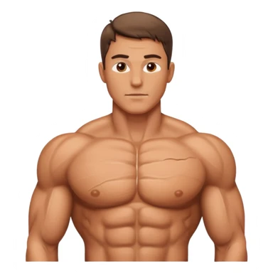 a male chest sticker