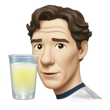 benedict cumberbatch drink water sticker