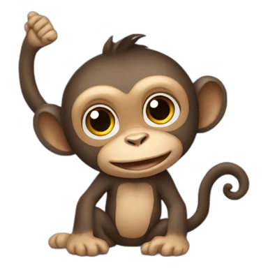 monkey showe sticker