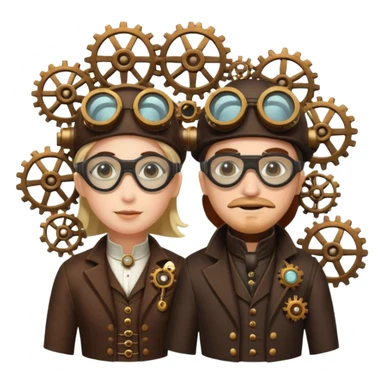 Steampunk Inventors sticker