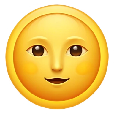 big sun with small tiny yellow moon moon beside it  tiny moon sticker