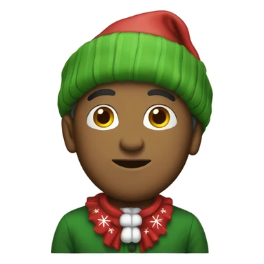 Yorkshire with Christmas clothes sticker