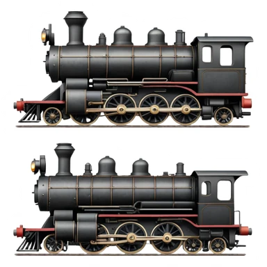 vintage steam locomotive sticker
