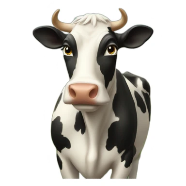 vache en prairie sticker