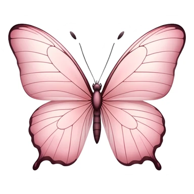 Light pink butterfly sticker