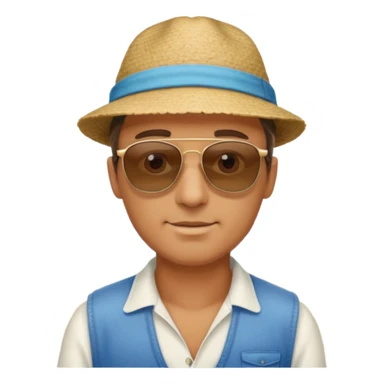 Coastal Town man sticker