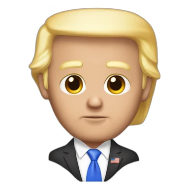 trump mixed with biden sticker