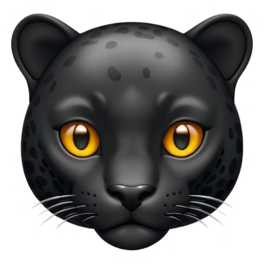 Black jaguar, similar to the traditional iPhone emoji. sticker