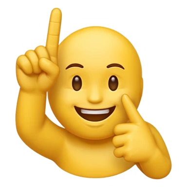 An happy emoji showing middle finger  sticker