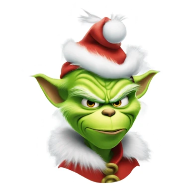 the grinch has an itchy ear sticker