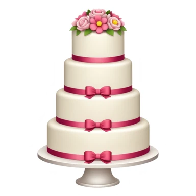 Beautiful wedding cake sticker