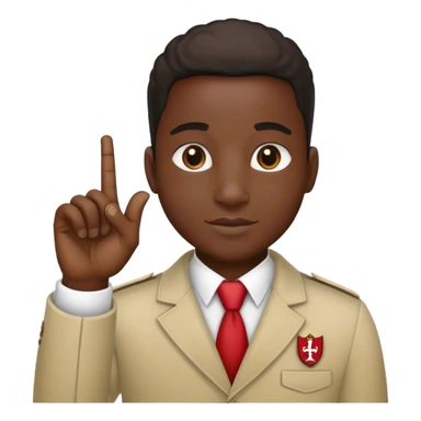 kappa alpha psi member holding hand sign up sticker