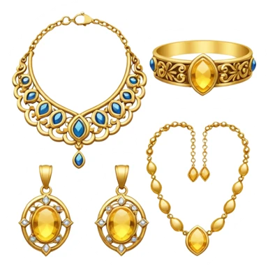 gold and jewelry sticker