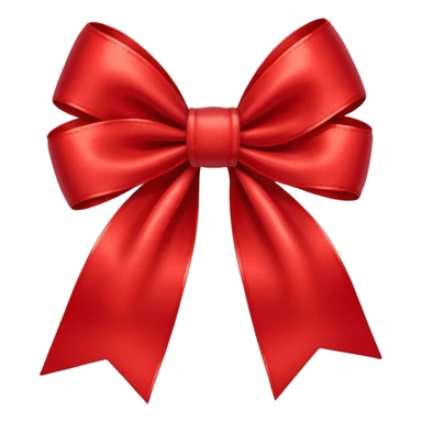 red bow with heart sticker