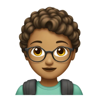 Girl book read sticker