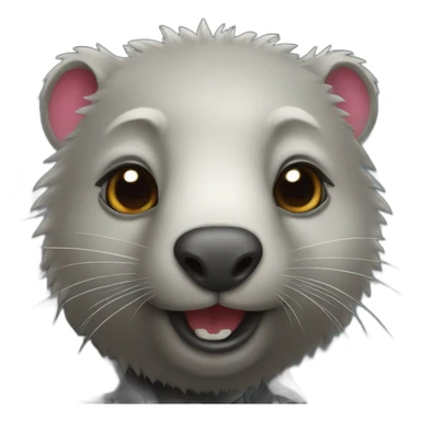 robot wombat sticker