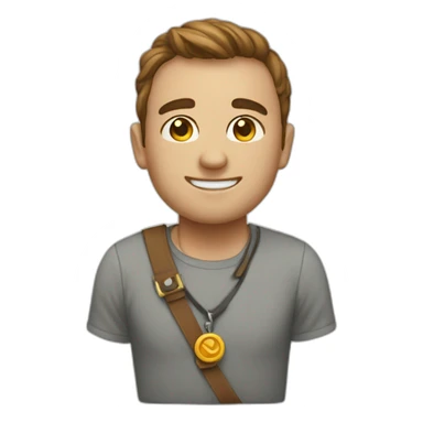 Good luck person sticker