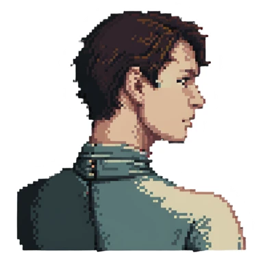 person with neck snapping back, whiplash effect sticker