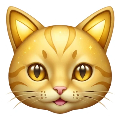 A star with a cat face sticker