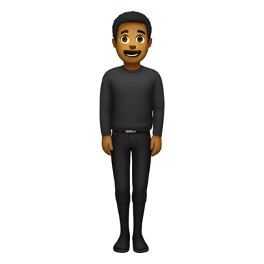  Plain Black  very long socks sticker