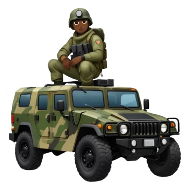 Stealthy camouflage Rock climbing Snow planet dark scary Imperial Shock Troopers police off road interceptor humvee camper  sticker