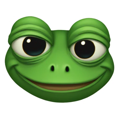 Pepe frog with a clover sticker